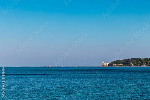 The castle and the lighthouse of Trieste