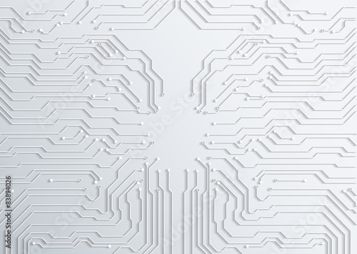 3d circuit board background texture - vector