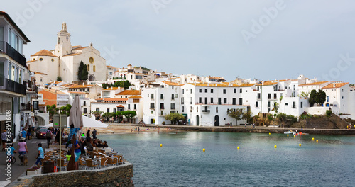 Mediterranean town from seaside. Cadaques photo