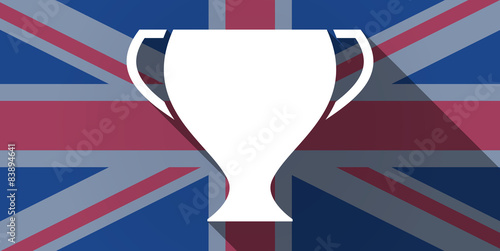 United Kingdom flag icon with an award cup