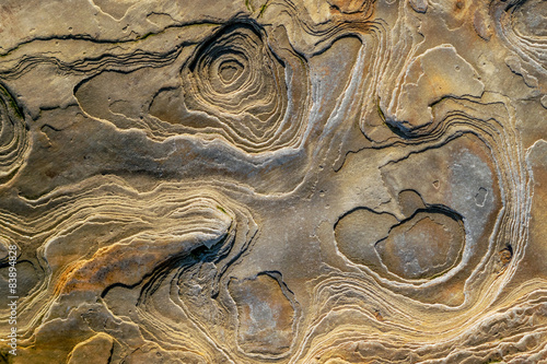 Canvas Print rock erosion