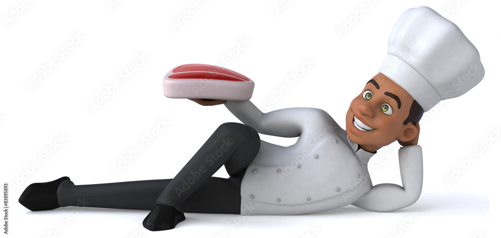 Naklejka premium Fun chef