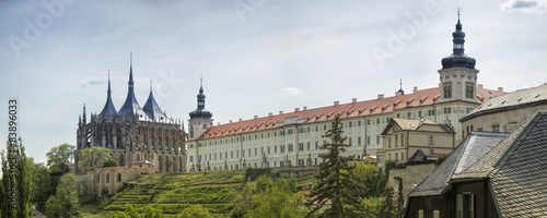 Historical architecture panorama, Kutna Hora, Prague