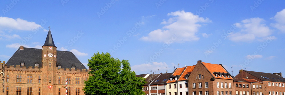 KALKAR am Niederrhein ( bei Xanten ) - Stadtpanorama