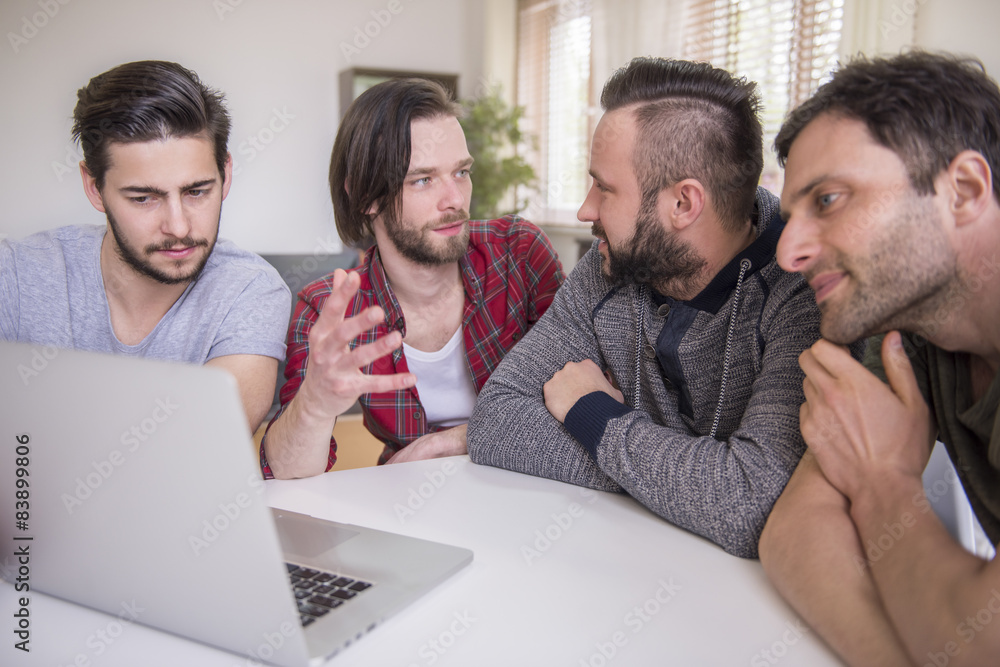 Collaboration of young but very creative men Collaboration of young but very creative men