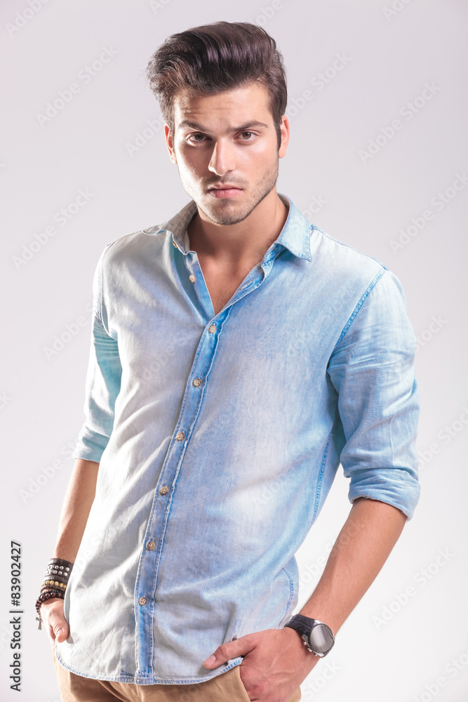 Portrait of a casual young fashion man posing Portrait of a casual young fashion man posing