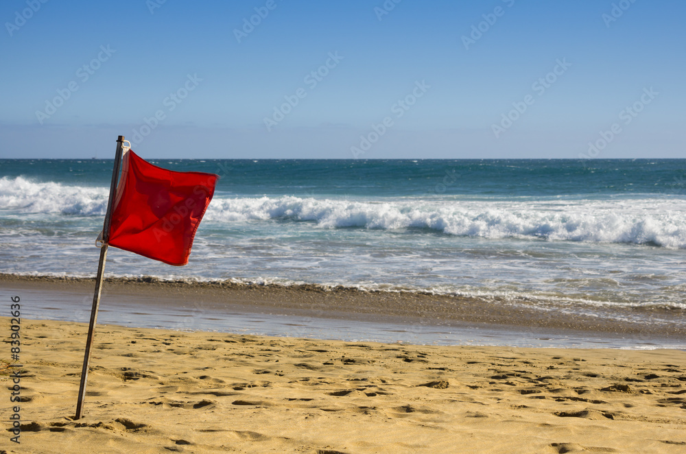 Red warning flag
