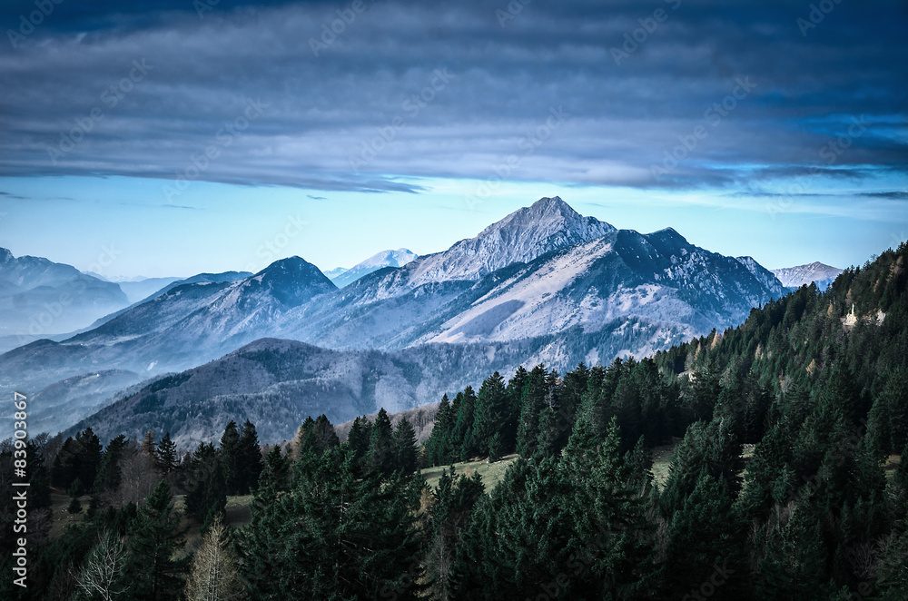 Slovenia scenic mountain landscape