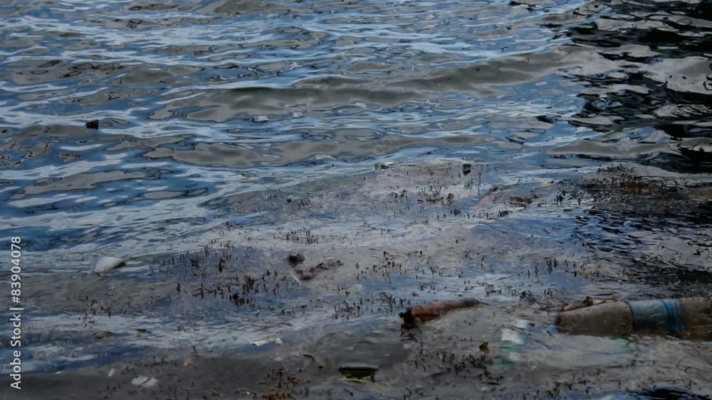 Pollution the sea surface. Pollution the sea surface.