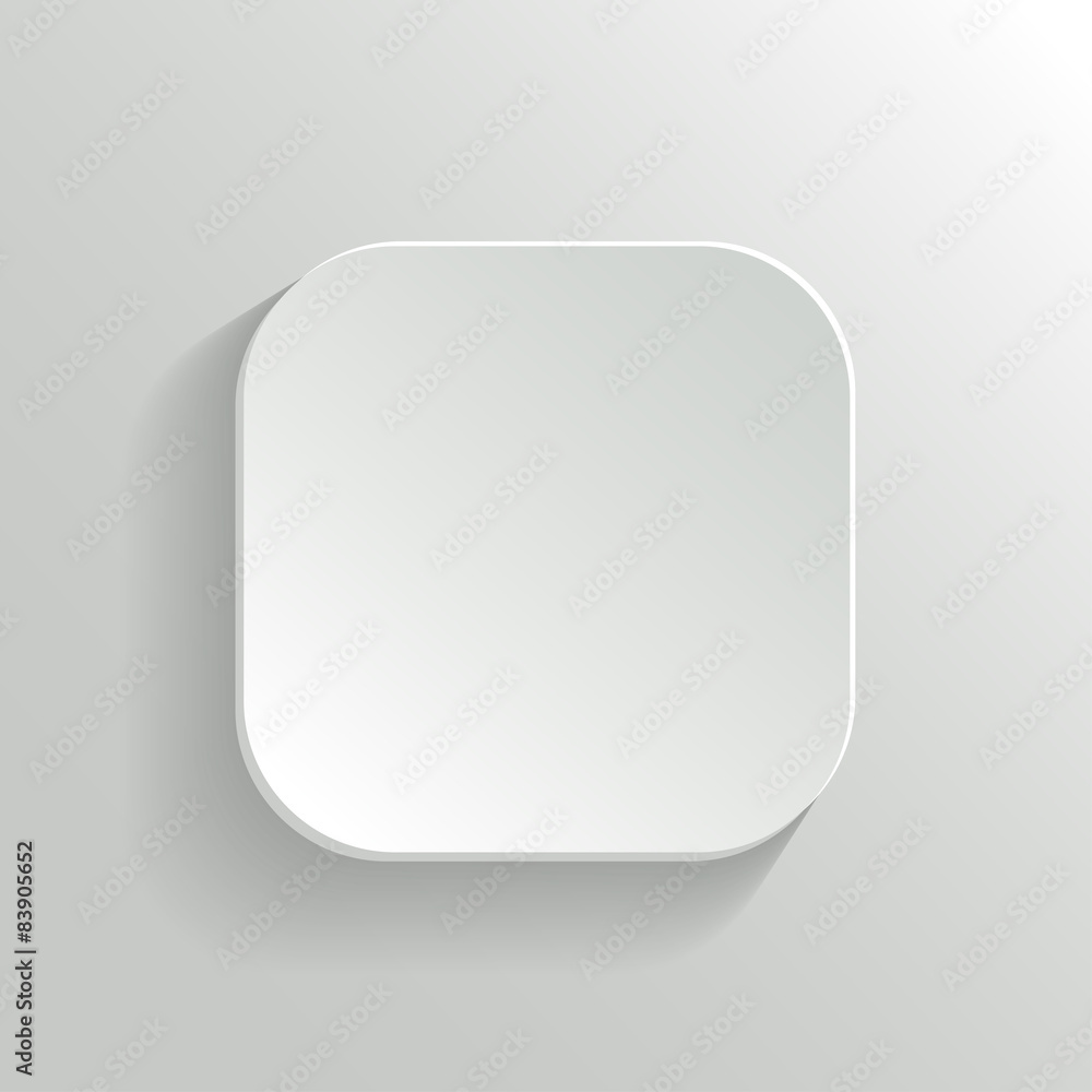 Vector White Blank Button - App Icon Template Vector White Blank Button - App Icon Template