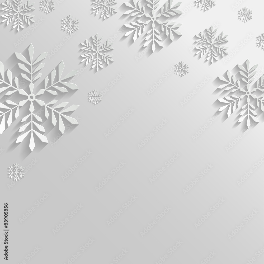 Abstract Background with Snowflakes Abstract Background with Snowflakes