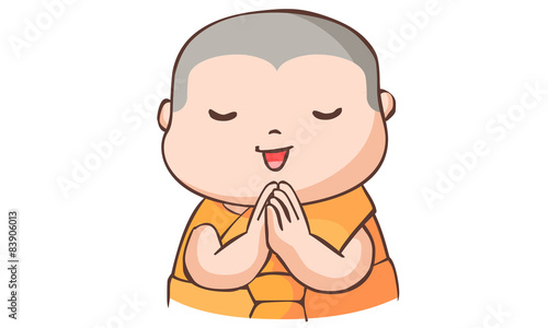 greeting from little happy neophyte vector