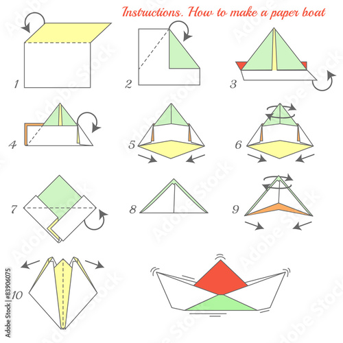 Paper Ship Instructions