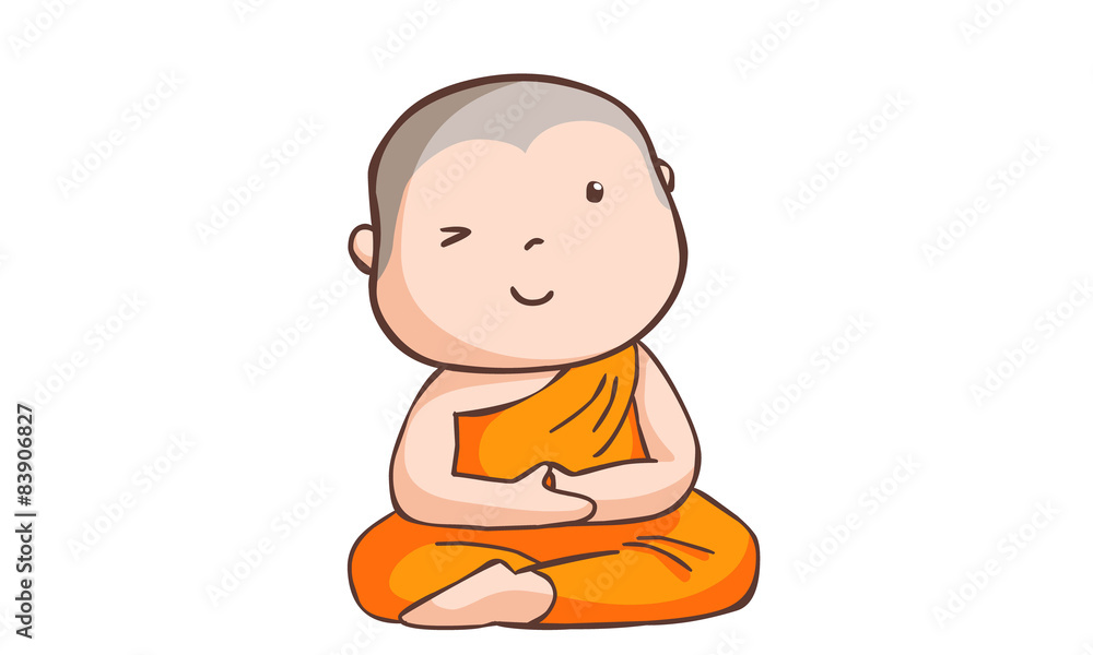 happy little neophyte take meditate vector happy little neophyte take meditate vector