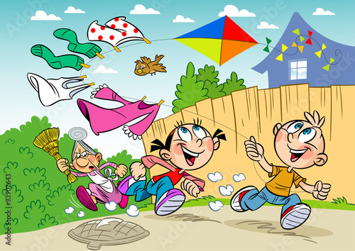 summer children's pranks