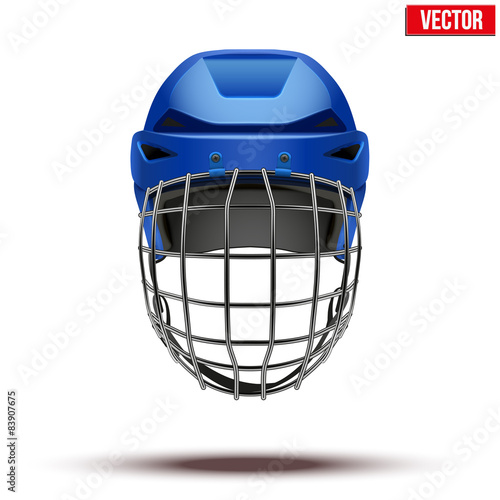 Classic blue Goalkeeper Ice Hockey Helmet 