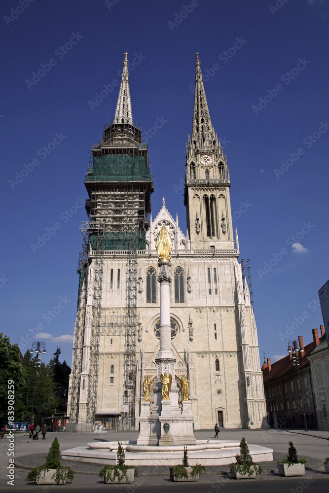 Zagreb cathedral dedicated to the Assumption of Mary, Croatia