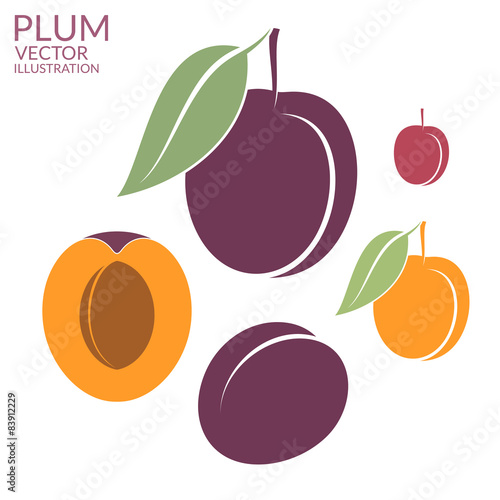 Plum. Set