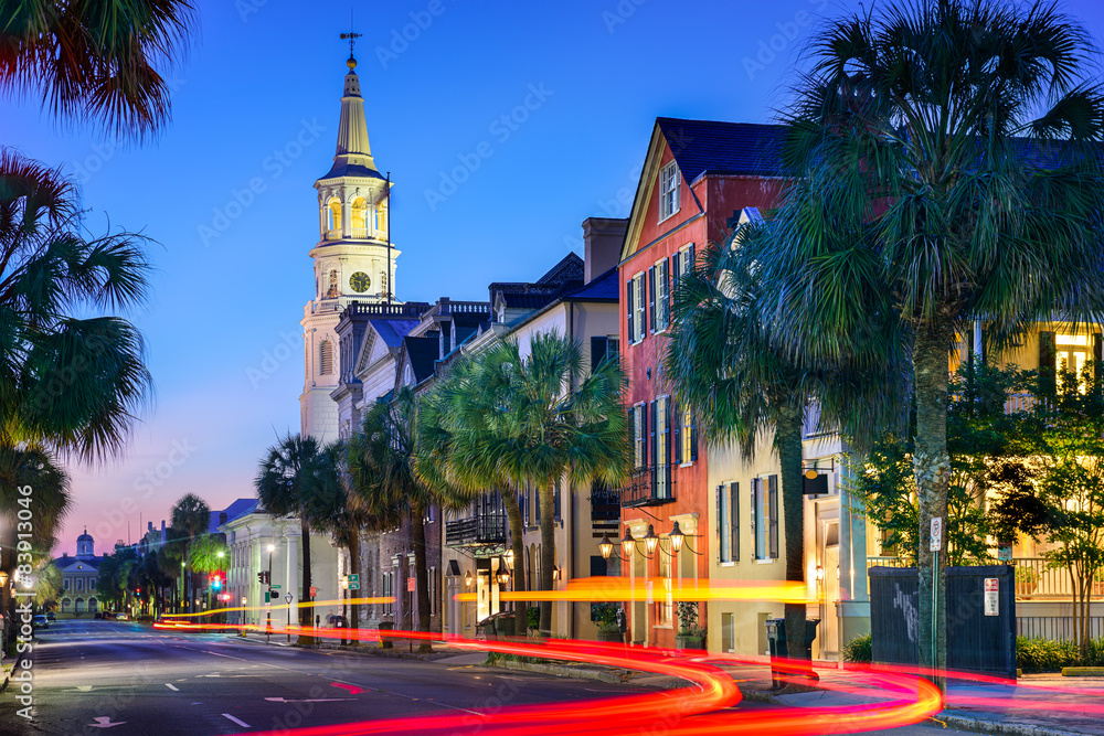 Naklejka premium Charleston Townscape