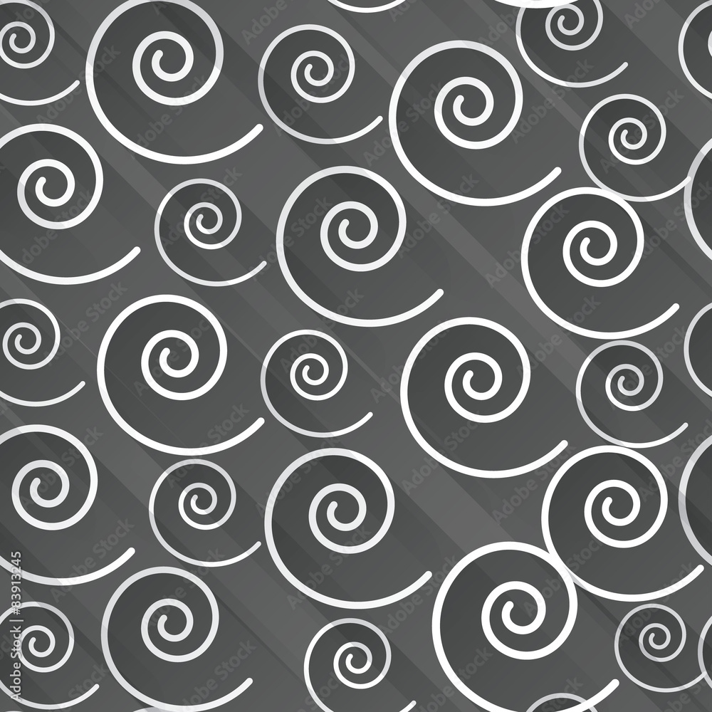 A seamless pattern of spirals in which the flat shadows. A seamless pattern of spirals in which the flat shadows.
