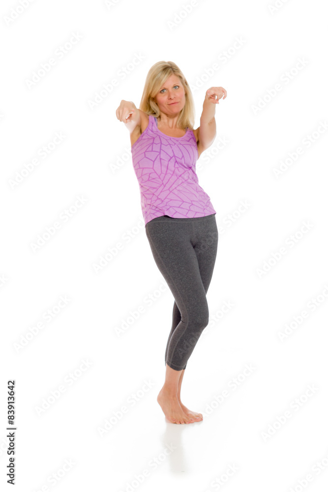 Model pointing to camera Model pointing to camera
