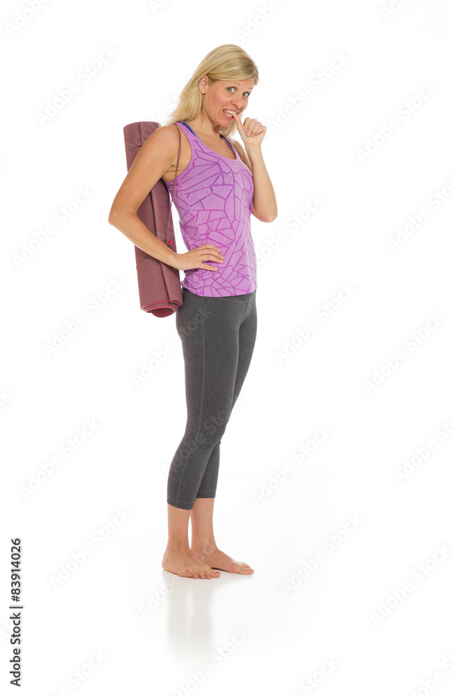 Model nervous biting nails Model nervous biting nails