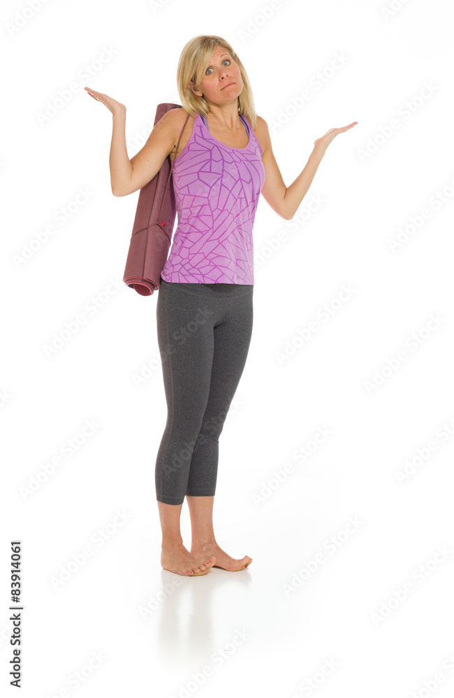Model isolated puzzled Model isolated puzzled
