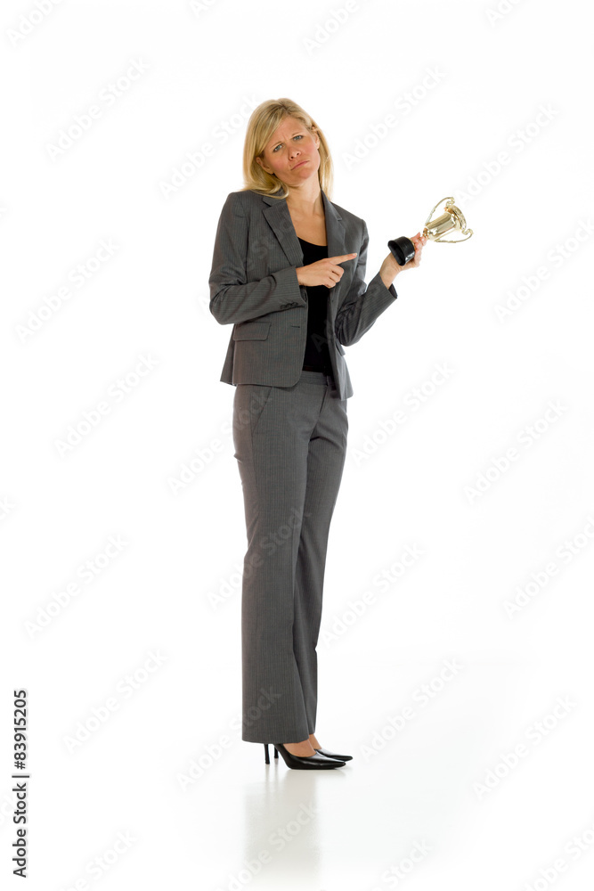 Obraz premium Model shot in studio on white