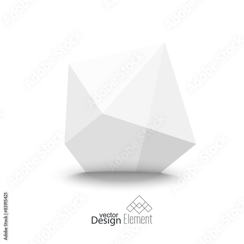 Fotografie Abstract polygonal geometric shape.