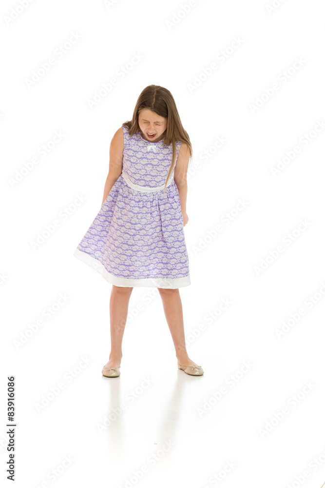 Furious model screaming Furious model screaming
