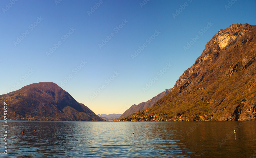 Lake Lugano or Ceresio lake Lake Lugano or Ceresio lake