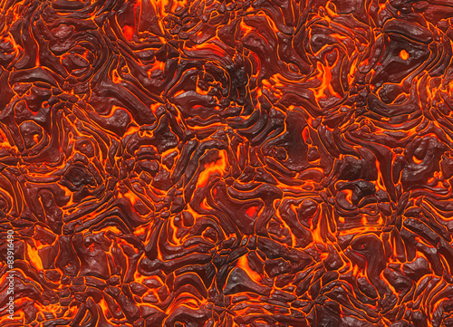 heat red lava texture of eruption volcano