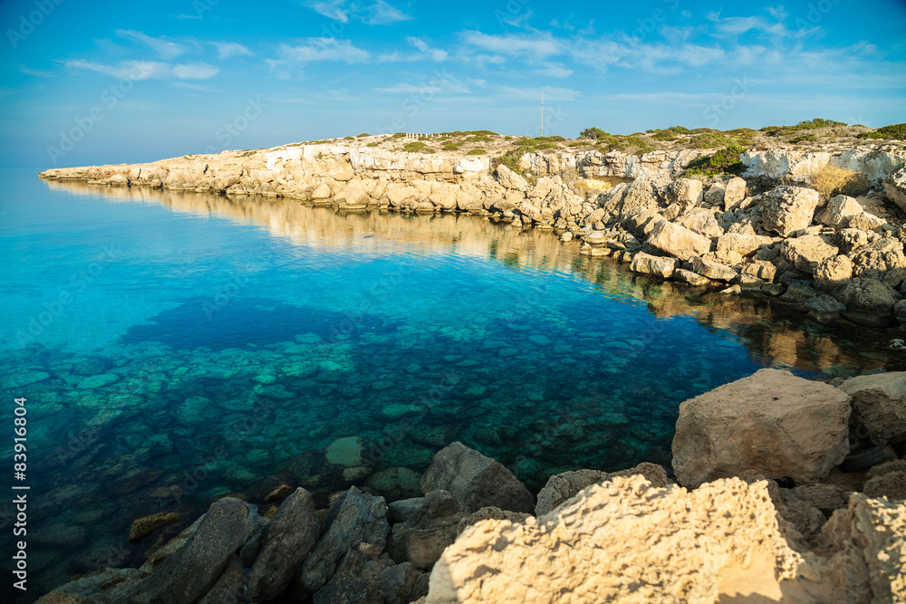 Rocky coastline, Cyprus