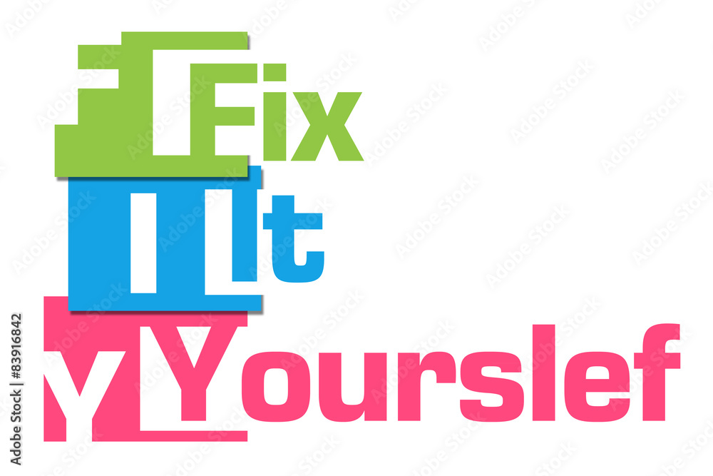FIY - Fix It Yourself Abstract Colorful Stripes 