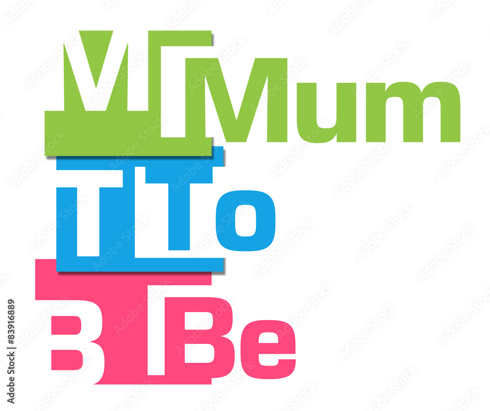 Mum To Be Abstract Colorful Stripes 