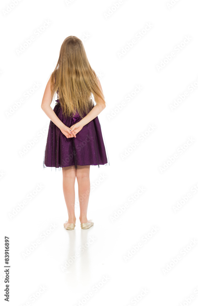 Model isolated from behind Model isolated from behind