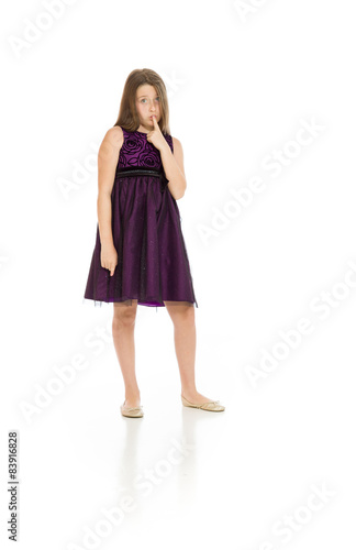 Wallpaper Mural Model isolated with a secret Torontodigital.ca