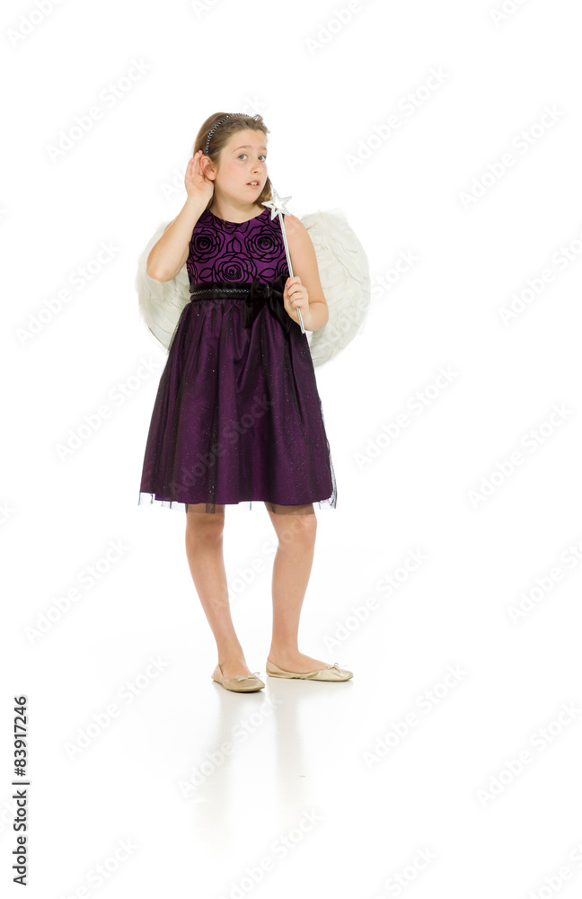 Fototapeta premium Model listening paying attention