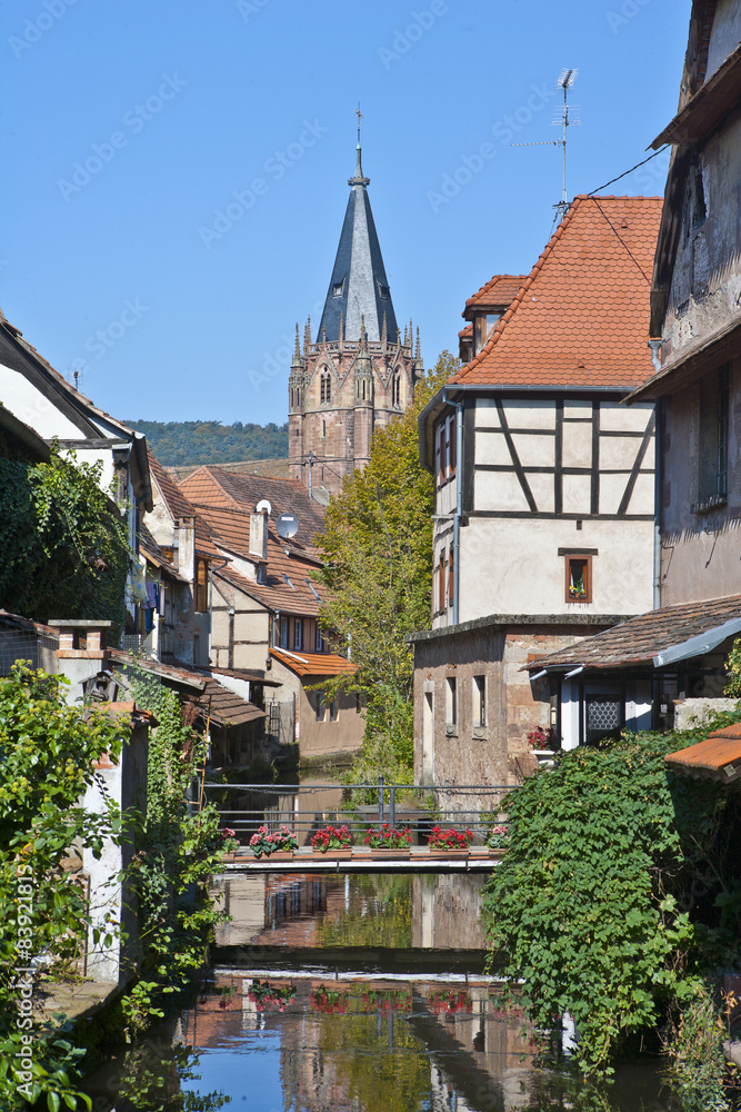 Die Altstadt von Weißenburg an der Lauter im Elsass, Alsace,
