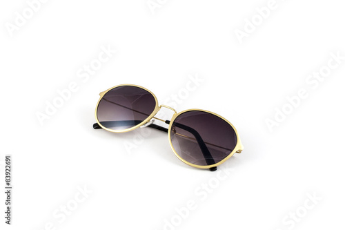 Fashion eye sunglasses isolated on white background