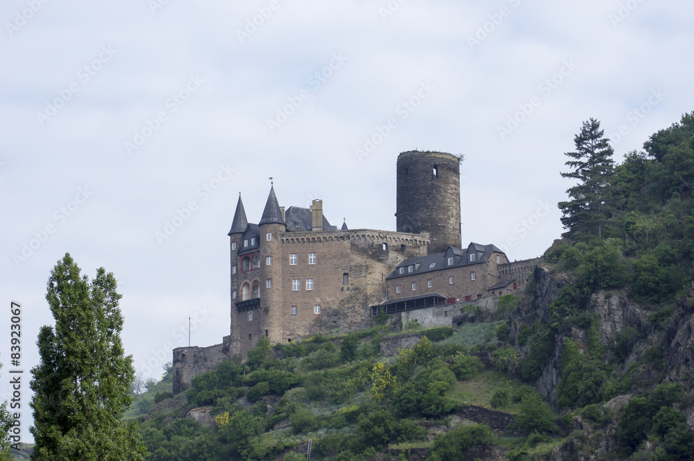 Burg Katz in St. Goarshausen, Deutschland