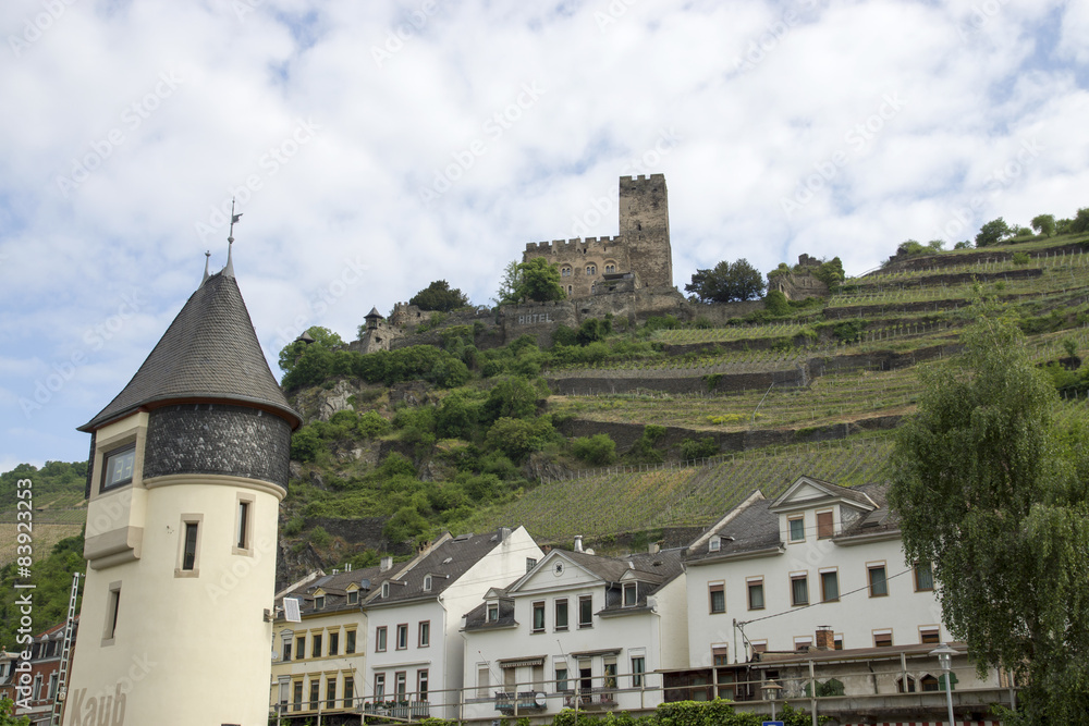 Naklejka premium Burg Gutenfels bei Kaub, Deutschland