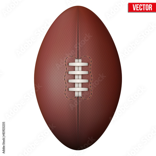 Rugby ball isolated on a white background