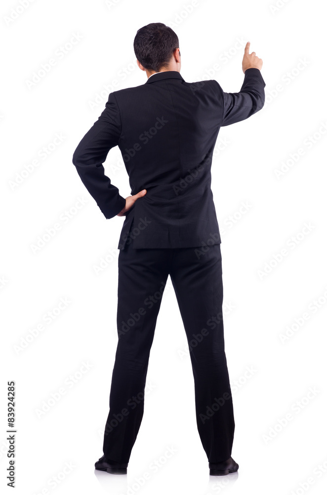 Businessman in formal attire isolated on white Businessman in formal attire isolated on white