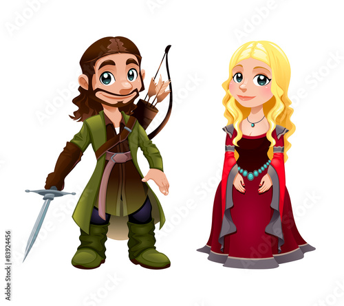 Medieval Couple: Knight and Princess
