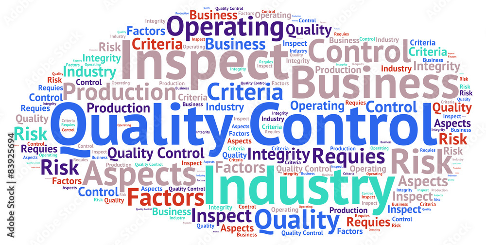 Fototapeta premium Quality control - word cloud