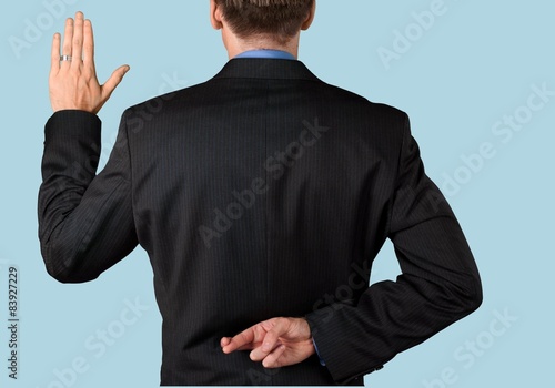 Tableau sur toile Dishonesty, Liar, Moral Dilemma.