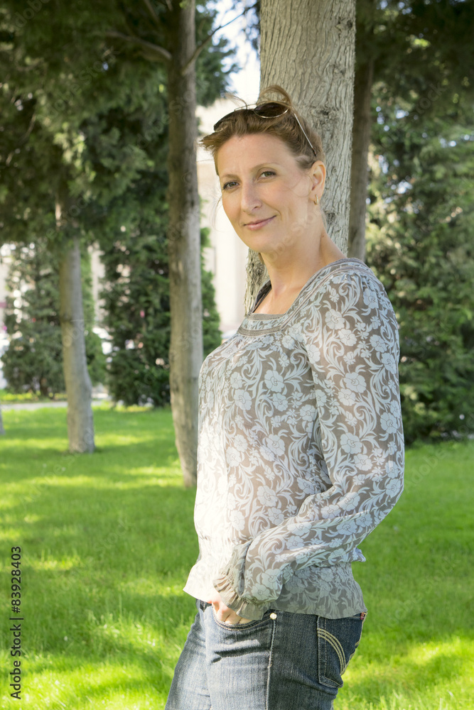 Fototapeta premium middle-aged woman