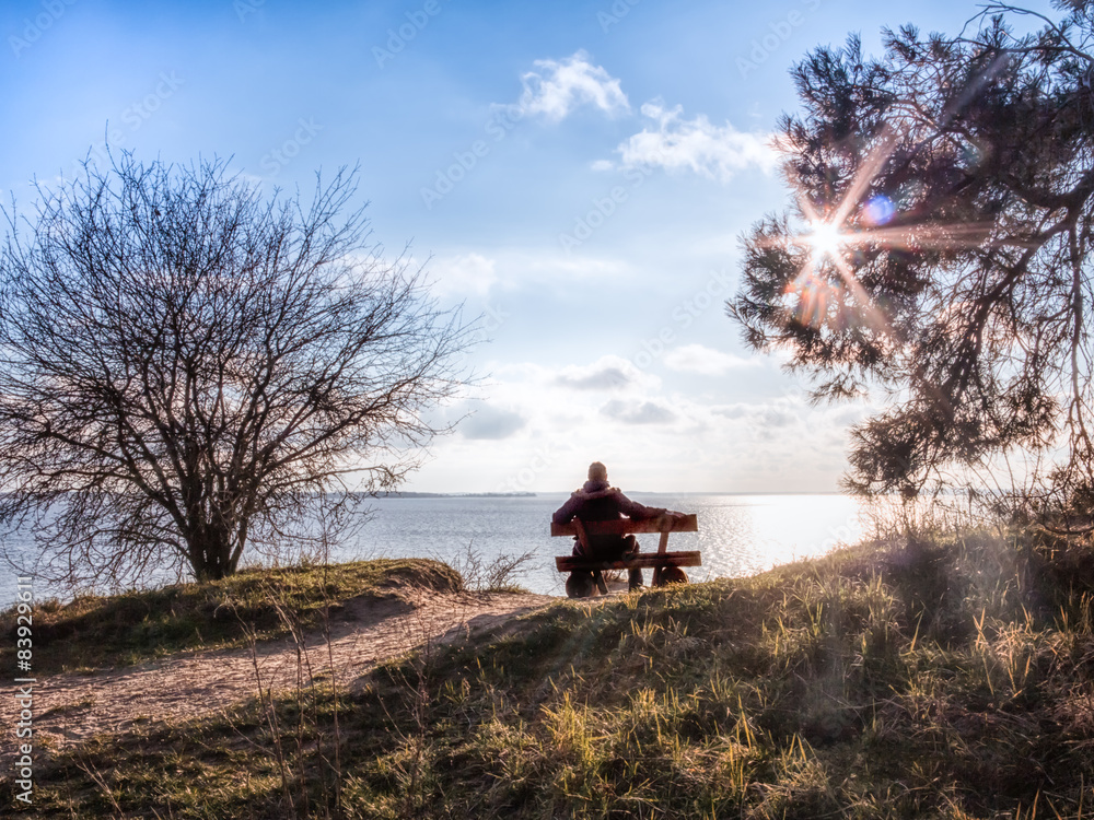 Obraz premium Pause am Achterwasser