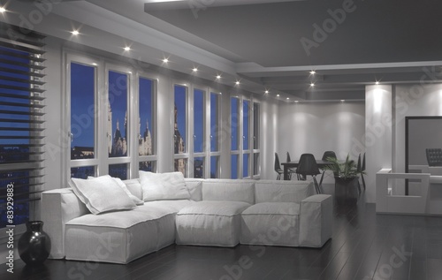 Fotografía Modern City Living Room